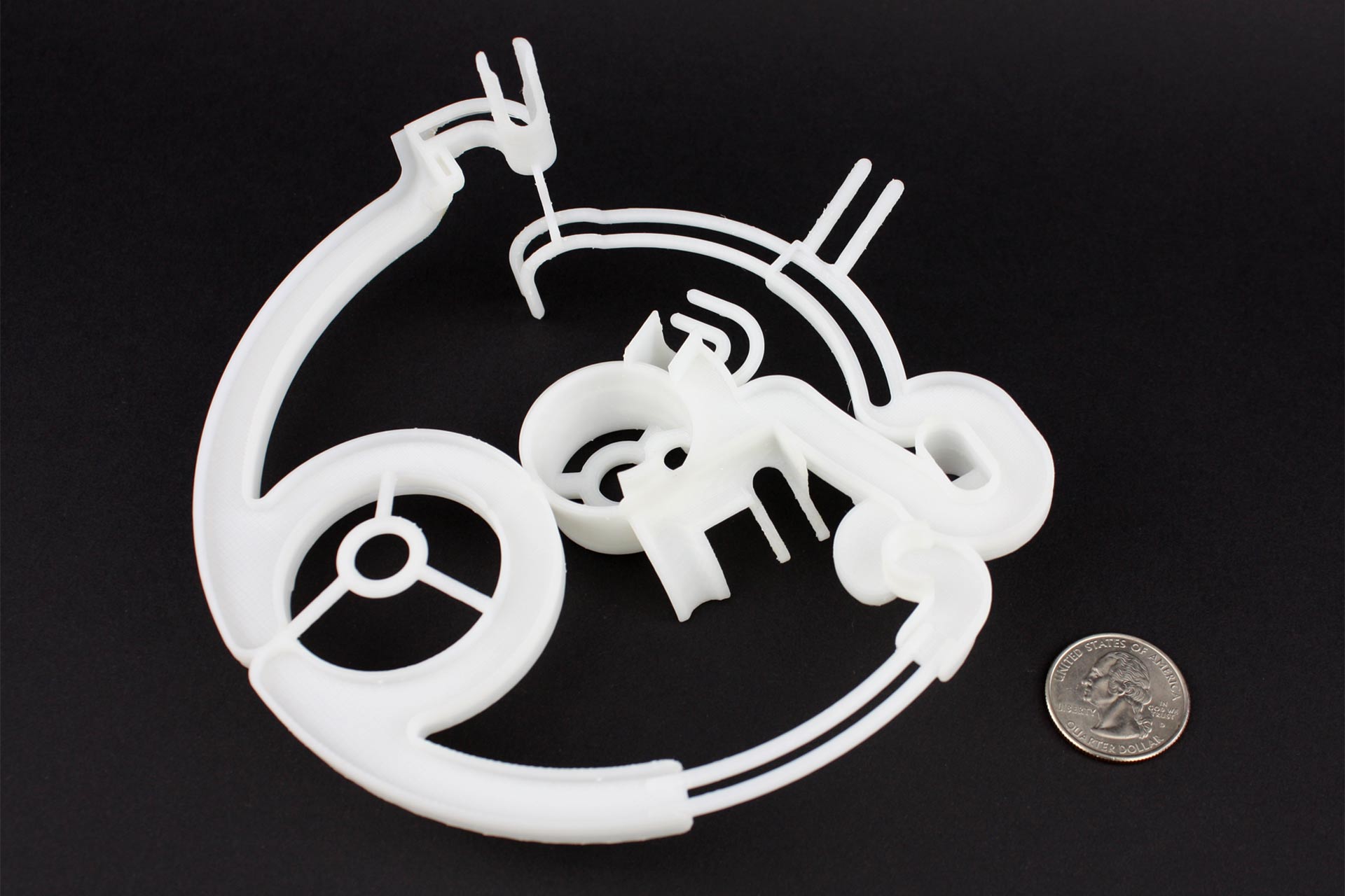 A 3D printed part to a maze game.